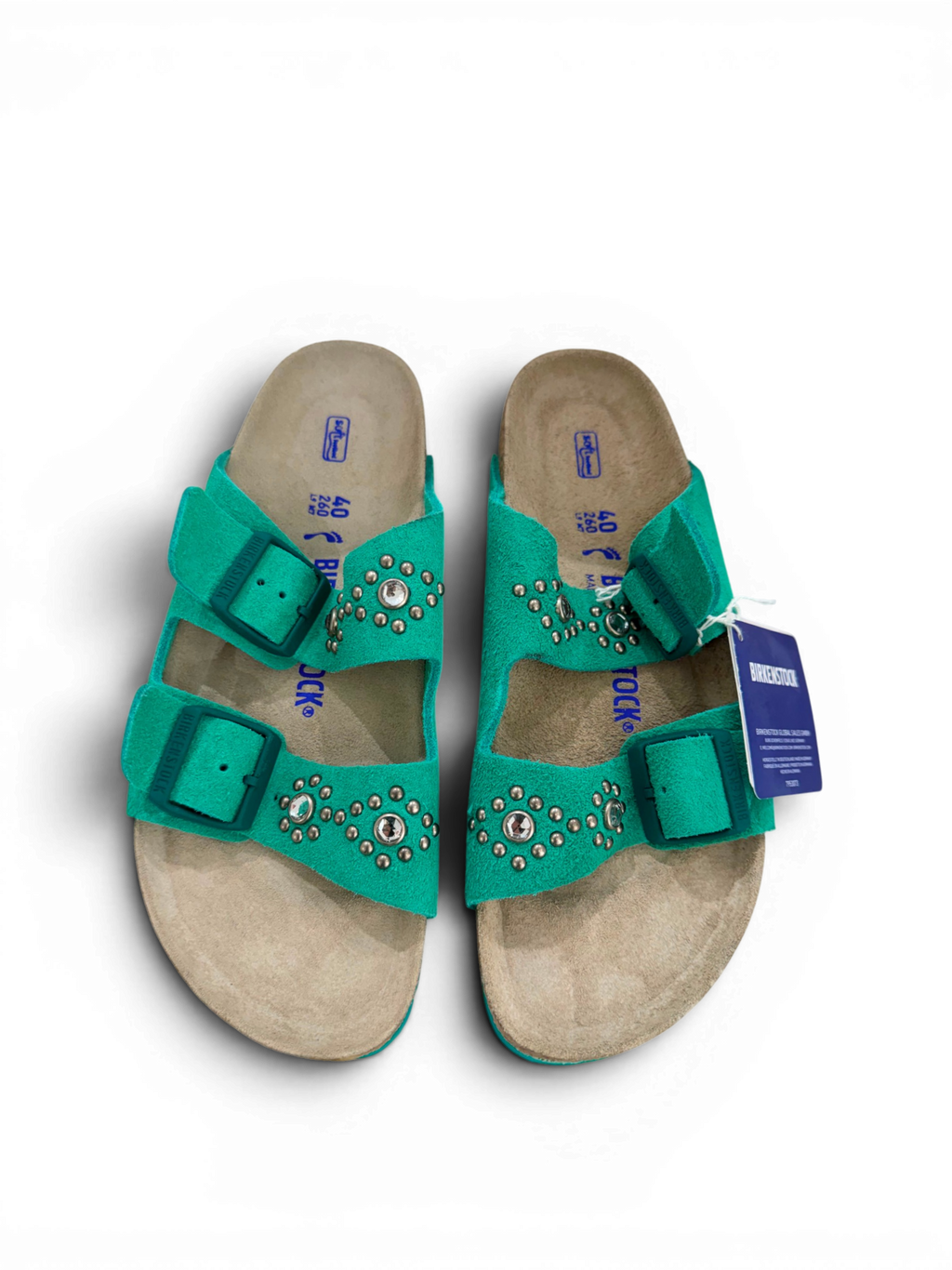 HTC X BIRKENSTOCK Arizona SFB Suede Rhombus Green
