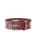 HTC 5.000 COLOUR STUDS BELT BORDEAUX