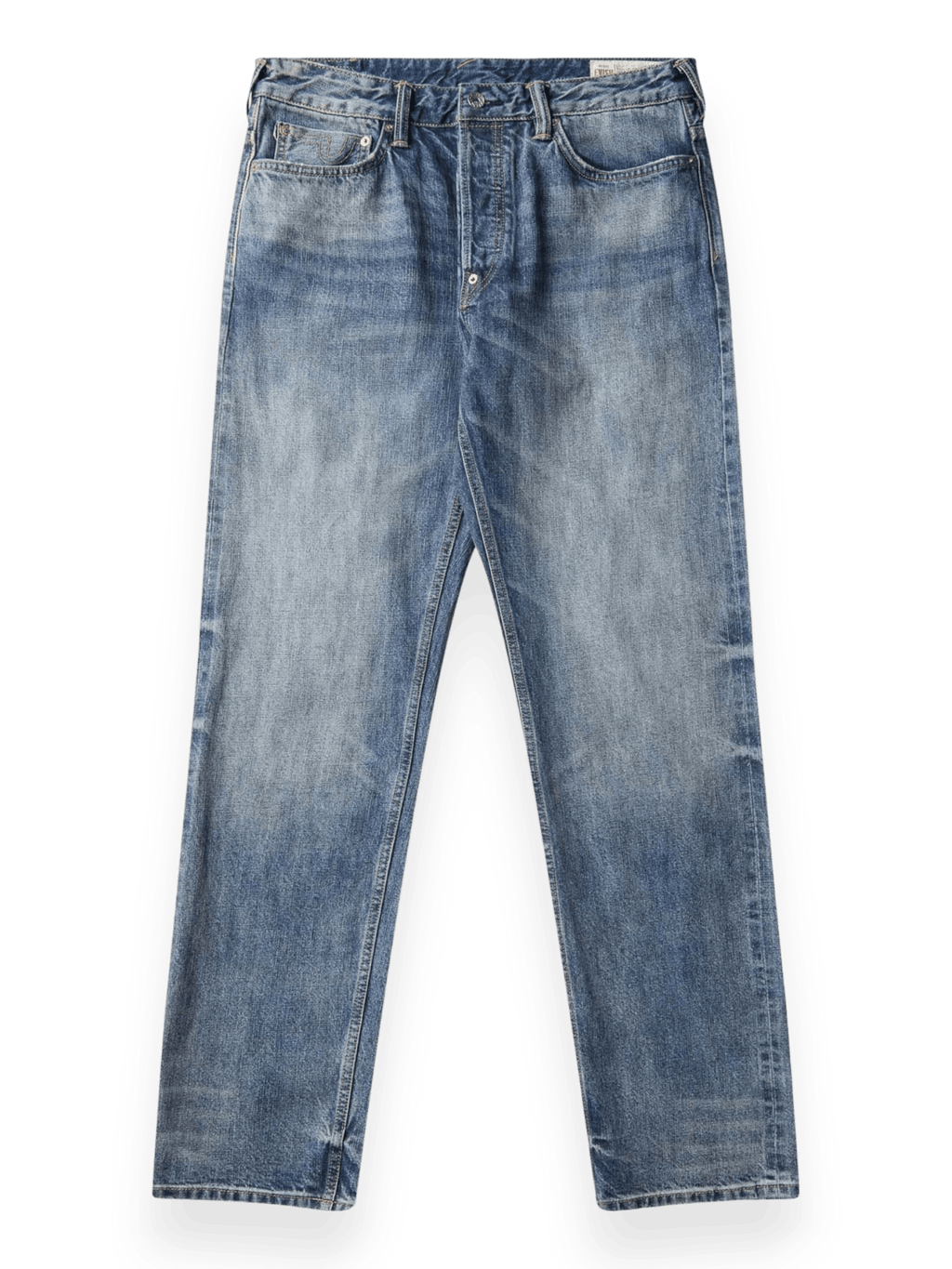 Evisu Multi-Pocket Patched Daicock Jeans Mid Tone Indigo