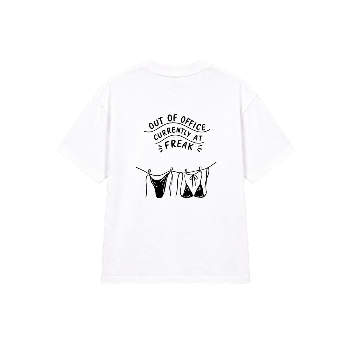Absent du bureau T-shirt RUE Freak White