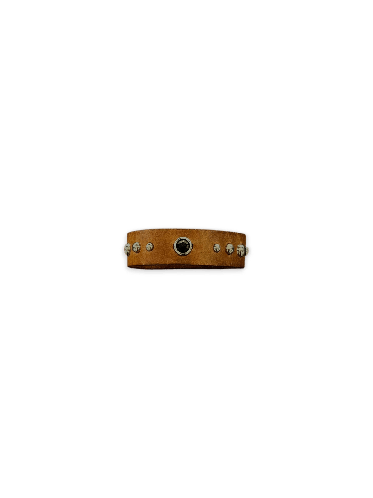 HTC PREMIUM BRACELET BROWN STONE BLACK AND STUDS