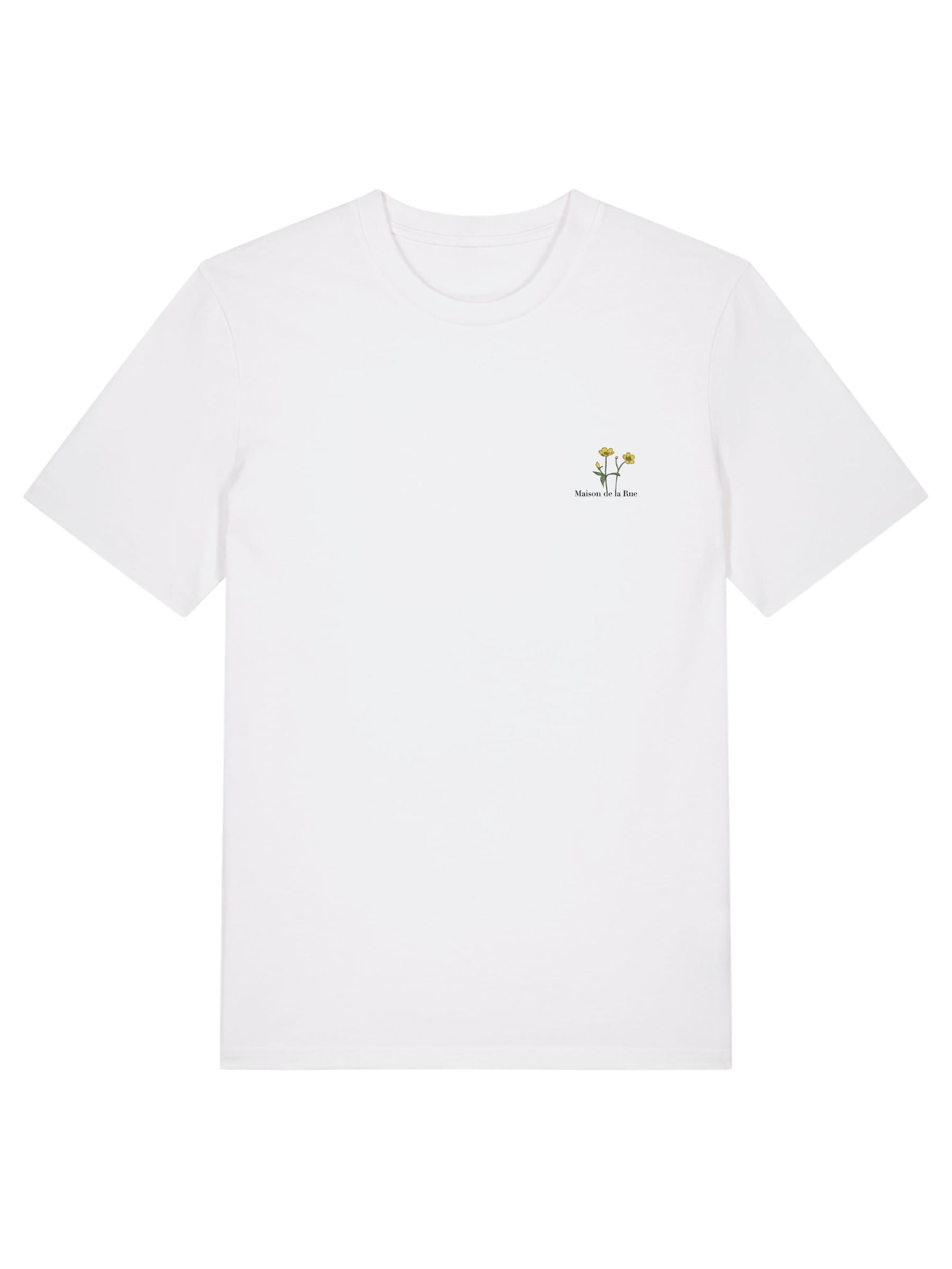 RUE Maison Bouquet Tshirt White