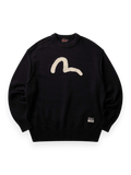 Evisu Sweater Logo Embroidery Knit Pullover