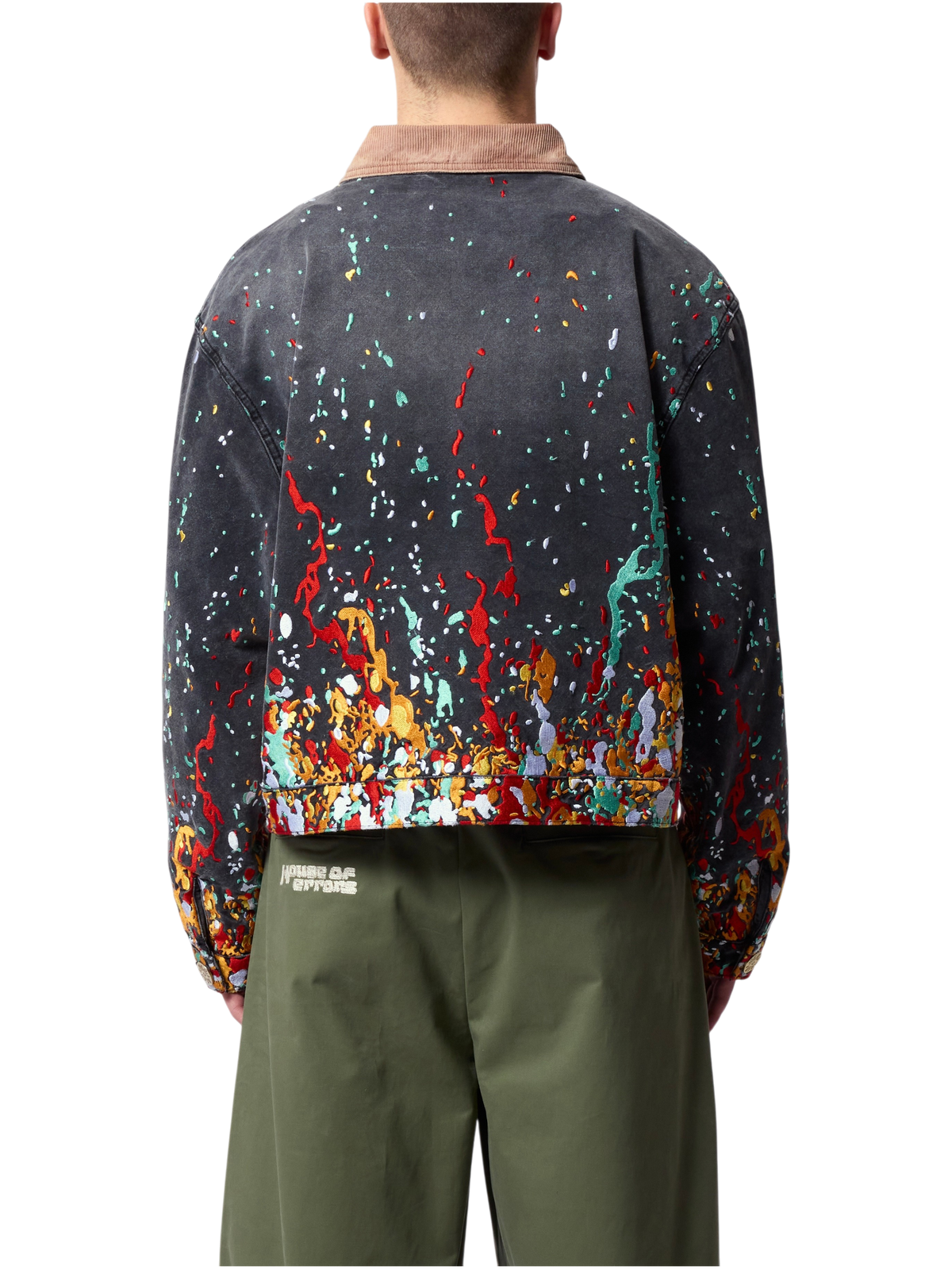 House Of Errors Embroidered Paint Workwear Jacket
