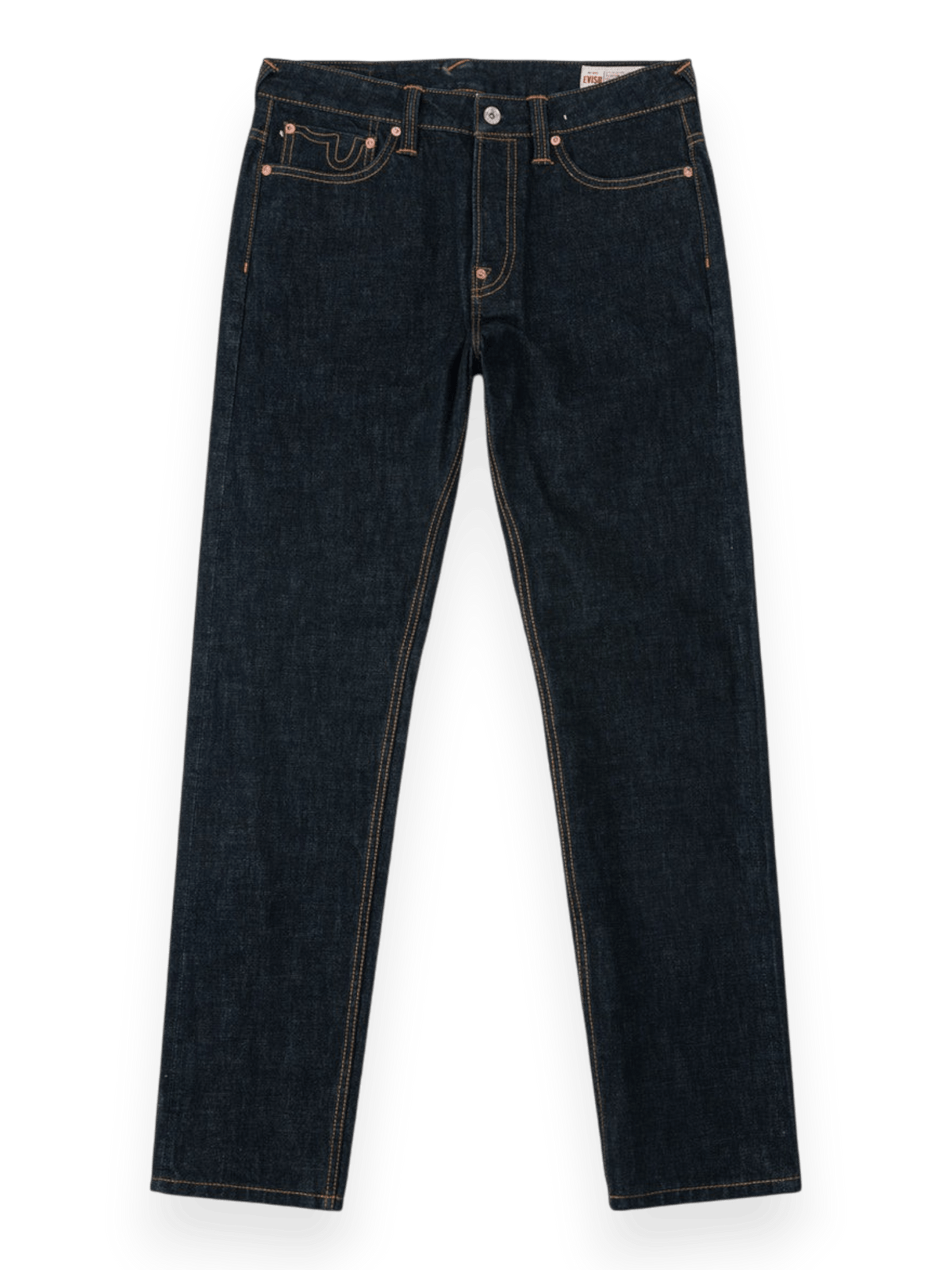 Evisu Grey & White Seagull Print Pocket Selvedge Jeans #2017
