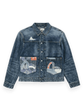 Evisu Denim Jacket Boro Seagull Patch Pocket