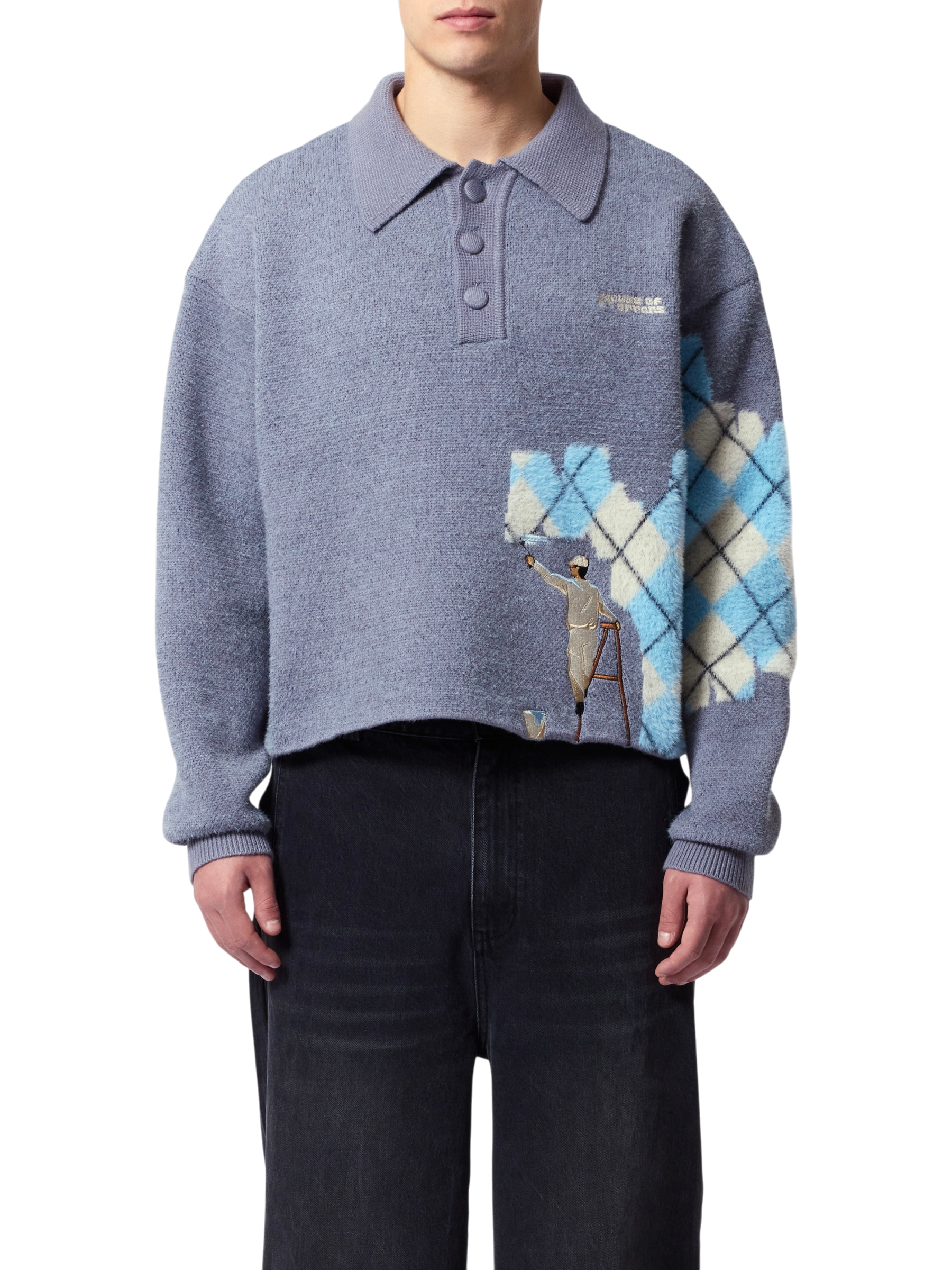 House Of Errors Knitted Wall Painter Rugby Grey