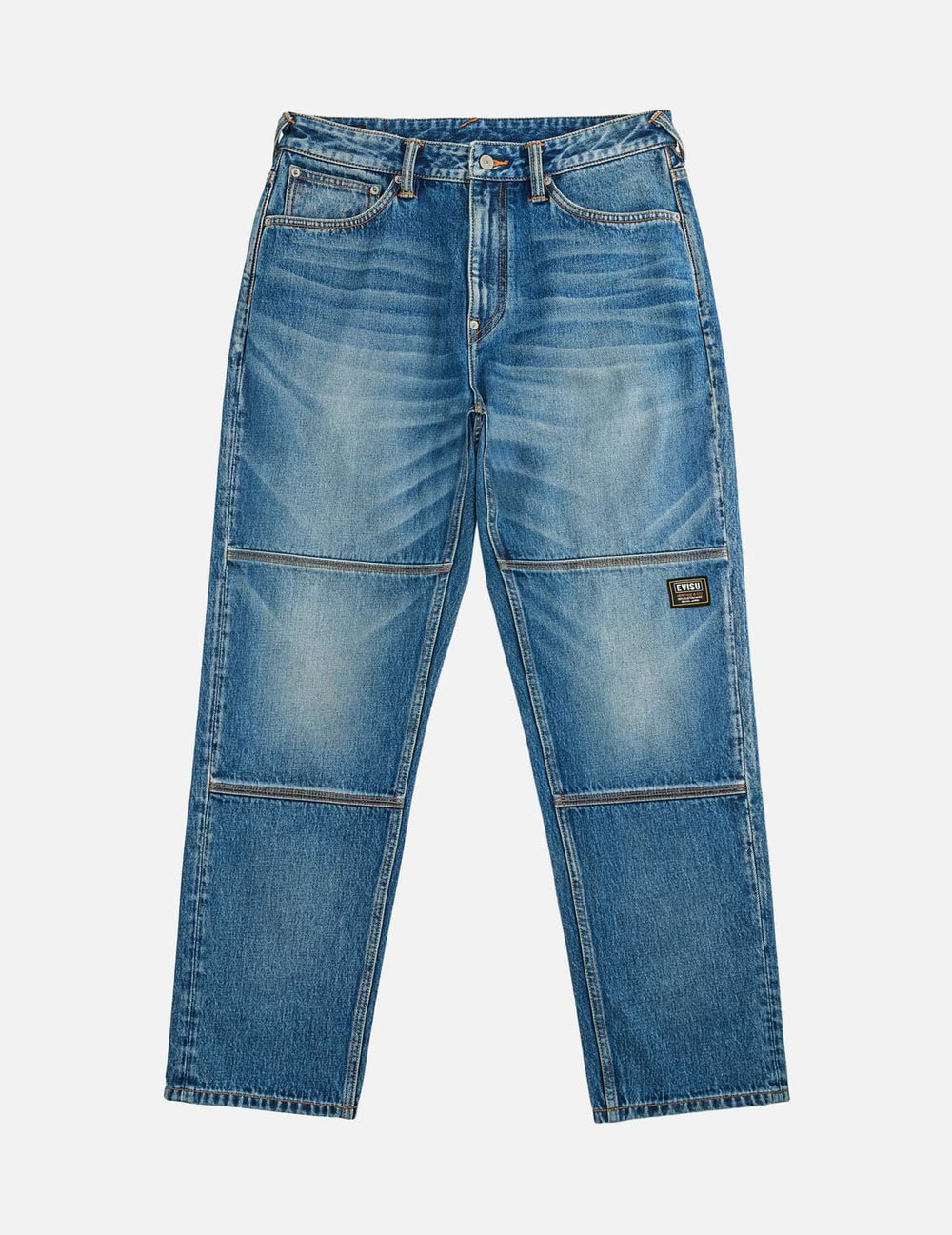 Evisu Flaming Daicock Print Regular Fit Jeans
